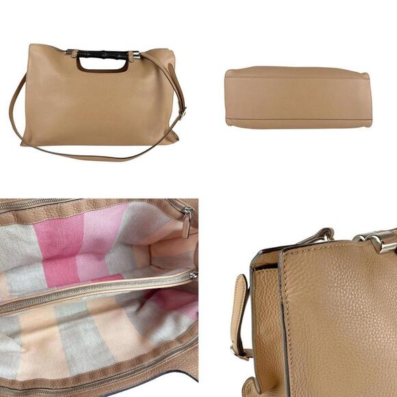 GUCCI Cream Leather Shoulder Bag - Picture 3 of 5